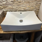 Weiss Glanz Keramik-Waschbecken