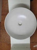 Weiss Waschbecken-Keramik Rund